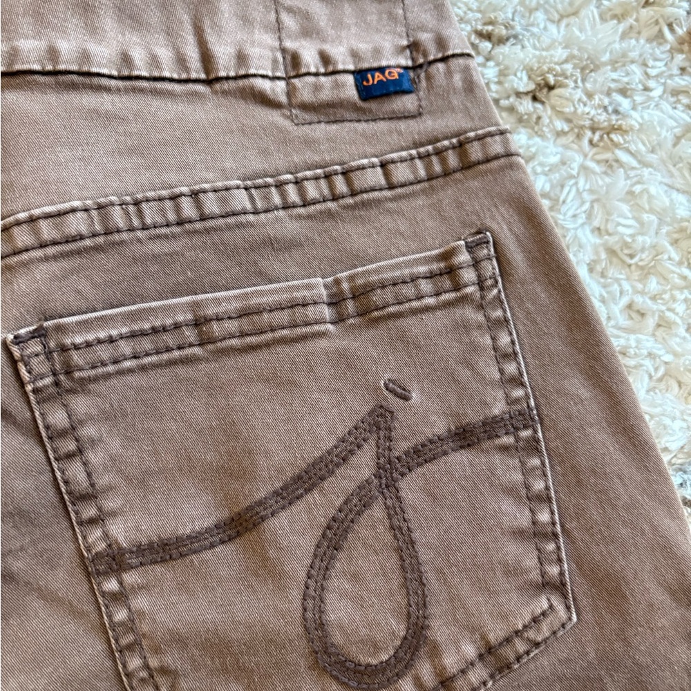 Jag Jeans High Rise Slim Ankle Pants - Tan - Picture 3 of 8